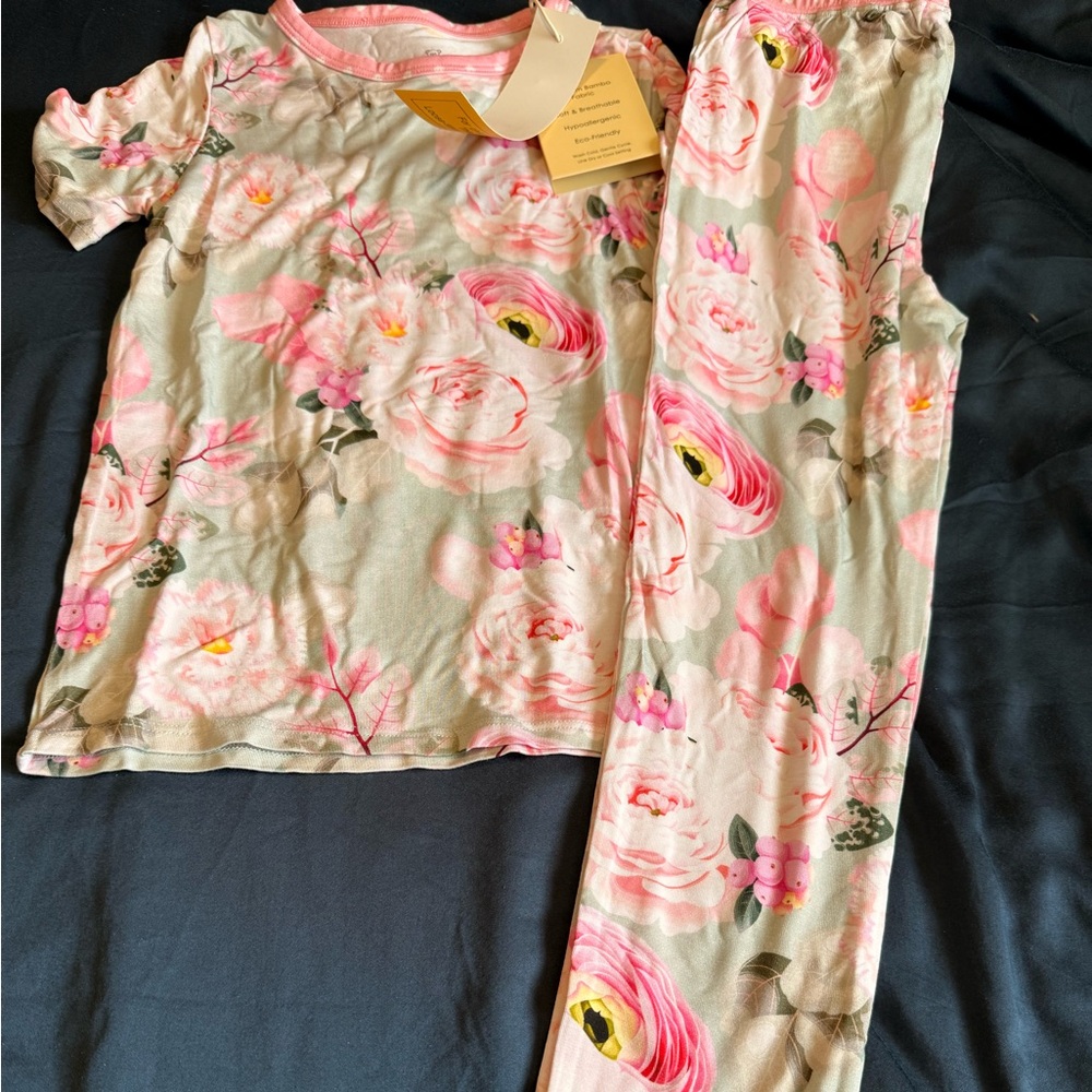 Floral Kids Pajamas Set